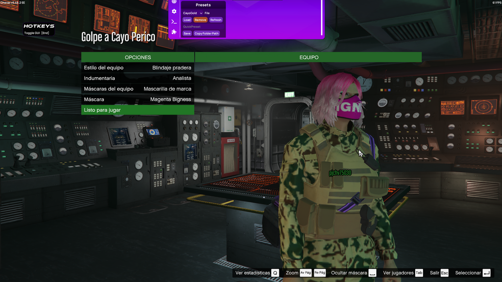 [PC] MODDED CAYO PERICO PARTICIPATION